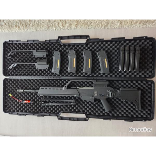 HK G36/MG36 AIRSOFT AVEC LUNETTE SPECNA ARMS KIT COMPLET