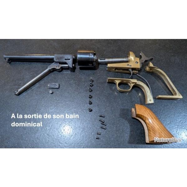 SANS PRIX DE RESERVE REVOLVER PIETTA 1851 NAVY REBNORD CONFEDERE CALIBRE 36