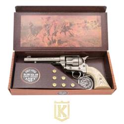Coffre Kolser Revolver Western Colt Single Action Army .45 - R&eacute;plique Luxe Chrom&eacute;e