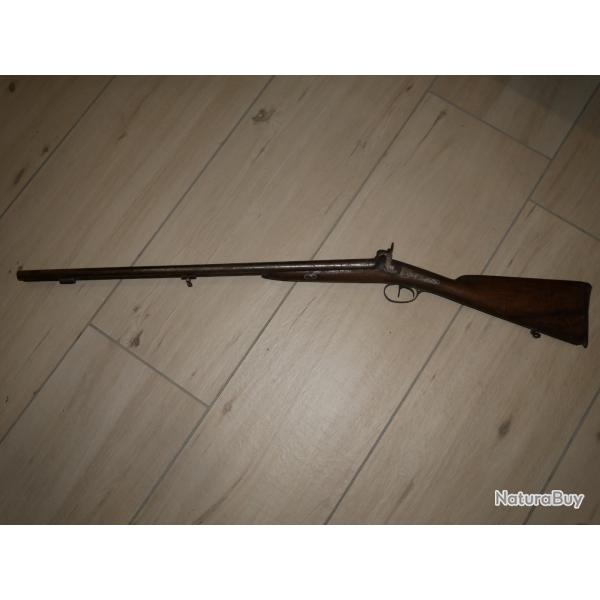 Fusil de chasse  percussion  platines arrires