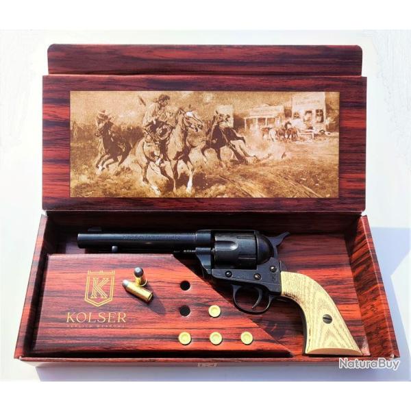 Coffre Kolser Revolver Western Colt 1873 - R�plique m�tal noir Kolser