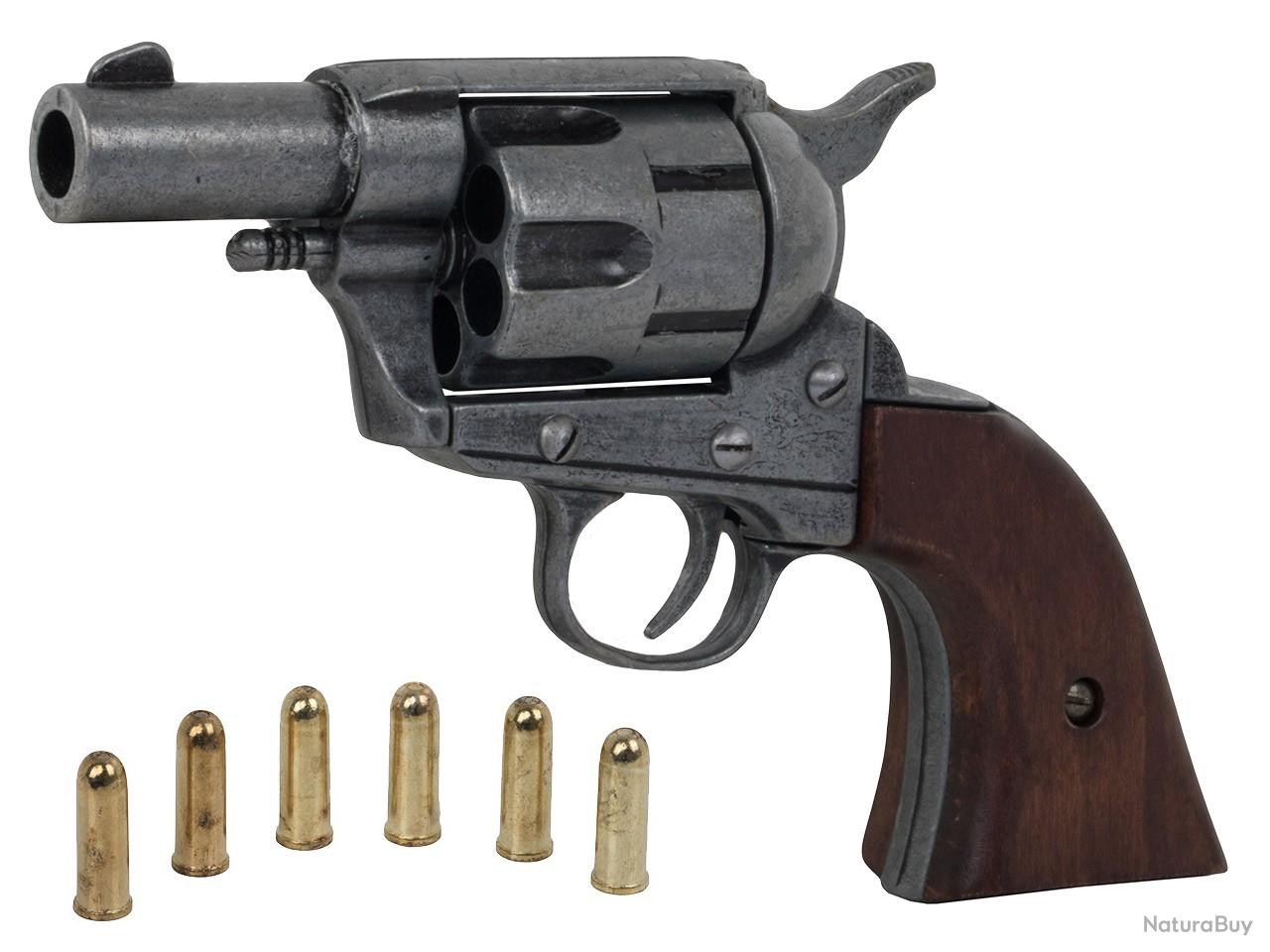 Révolver Colt Peacemaker Métal - Jouet Cow-boy Neuf Pour Collection Ou Jeu