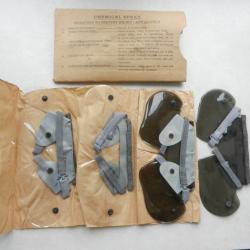 pochette de lunettes de protection anti-gaz US WW2 1945