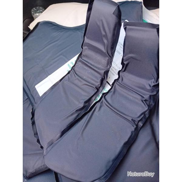 Enchre A lot de 2 plaques 3a contre les armes de poings les lames anti trauma pour le cou 28x8 cm