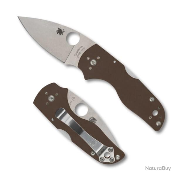 Couteau pliant Spyderco "LIL' NATIVE" G10 marron Sprint C230MBGPBN15V dition limite 2025