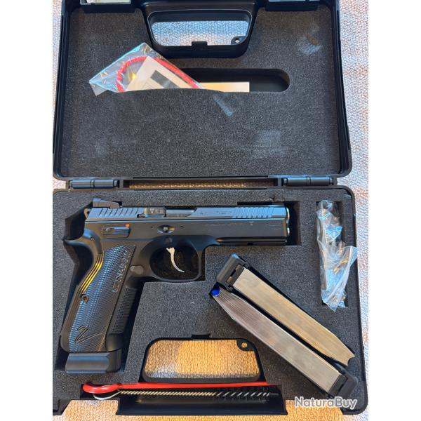 Pistolet CZ 75 Shadow 2 Black Bushing calibre 9x19 Neuf 100 cartouches tire !!!