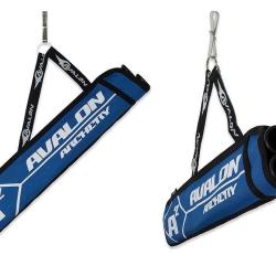 Carquois cible Avalon A&sup2; Bleu Ambidextre 2 tubes with hook