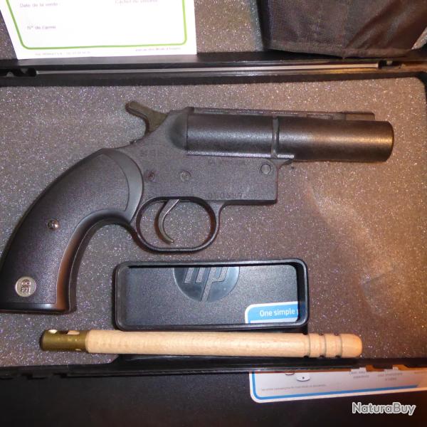 Pistolet de dfense GC 27 SAPL  1 coup canon lisse - long 28 cm, percussion centrale, Catgorie 7