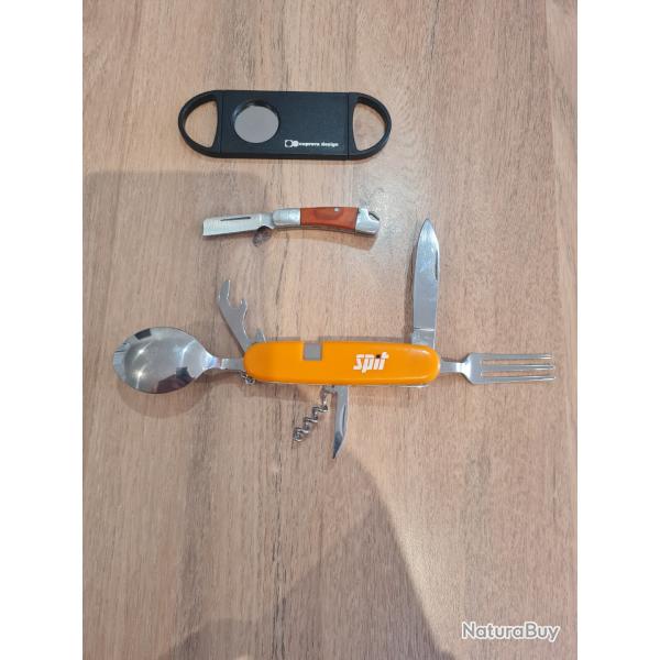 Lot Couteau popote,mini,coupe cigare.