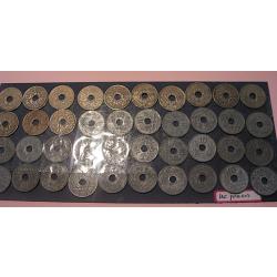 lot de 40 pieces de monnaies fran&ccedil;aises (1921-1945) Lindauer cupro & zinc