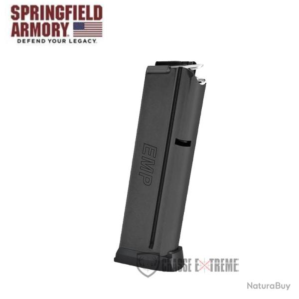 Chargeur SPRINGFIELD ARMORY 10 Cps Cal 9mm Noir avec Slam Pad 4P