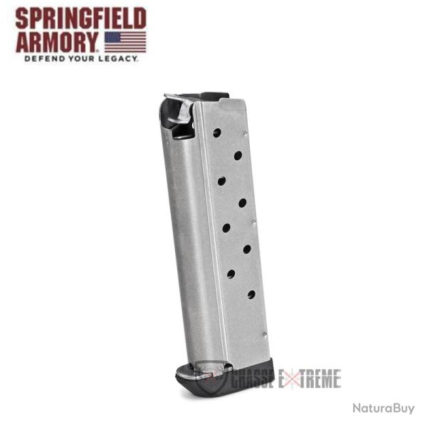 Chargeur SPRINGFIELD ARMORY 9Cps Cal 9mm Inox avec Slam Pad