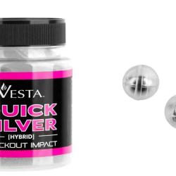 Billes VESTA Acier/polymere Quicksilver Hybrid Knockout 3.6 g - Cal 50 - Pot 50