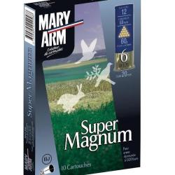 Cartouches MARY ARM SUPER MAGNUM - Cal:12/89 - 60gr - BJ - N°6 - X10