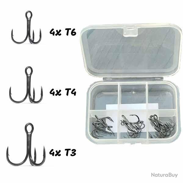 Assortiment 12 Hameons Triples Vmc + Box