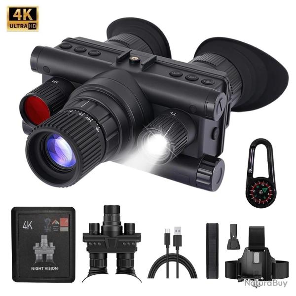 tlescope tactique mont sur la tte lunettes 8X Zoom 600M jumelles de Vision nocturne infrarouge