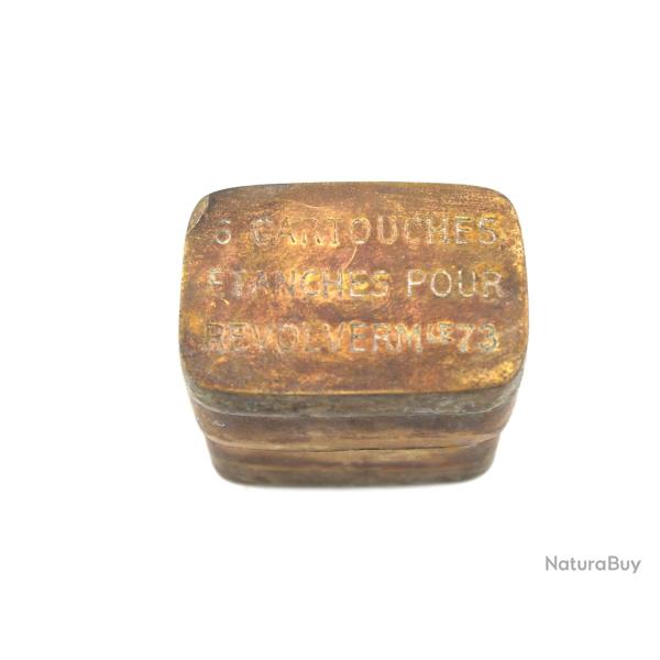 Boite etanche laiton pour cartouches revolver 1873