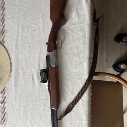 Express superposé SABATTI 8X57 JRS + Balles (arme vendue sans bretelle et sans point rouge)