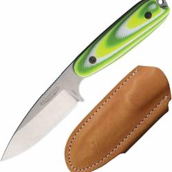 Couteau Bradford Guardian 3.5 LAME Acier Bohler N690 MANCHE G10 Limon Etui Cuir Made USA BRAD35S126