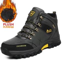 Bottes de neige en cuir imperméables super chaud spécial hiver couleur aux choix za