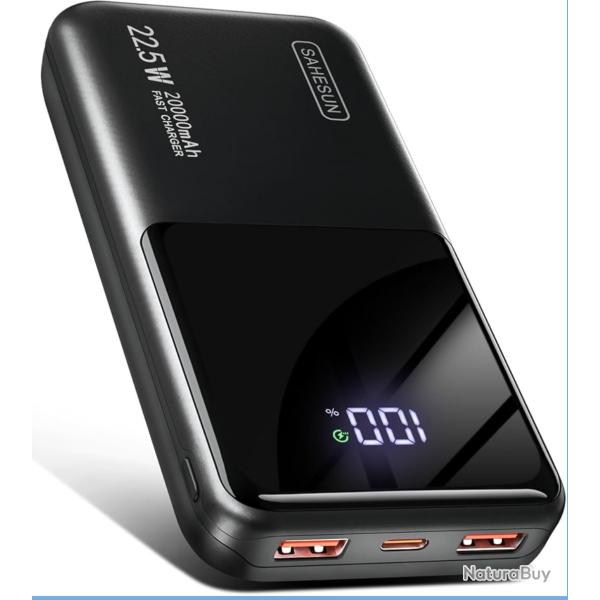 Batterie externe Power Bank 20000 mAh LED DIGITAL