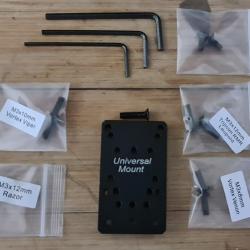 plaque de montage universelle pour viseur  point rouge pour pistolets Glock ( sauf 42 & 43)