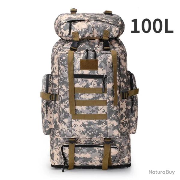 Sac � Dos Tactique 100L - Alpinisme, Escalade et Voyage en Plein Air
