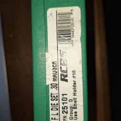 Rcbs jeu d outils NEUF 30 mauser ou 7.63 mauser vendu par poudrenoirepro