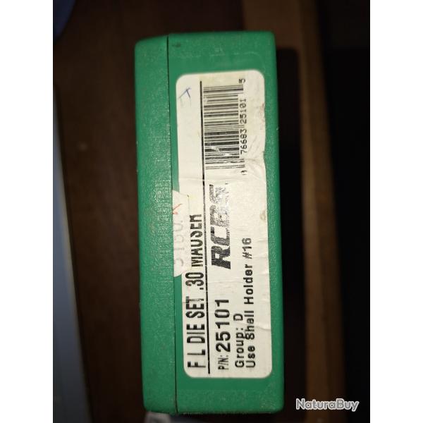Rcbs jeu d outils NEUF 30 mauser ou 7.63 mauser vendu par poudrenoirepro