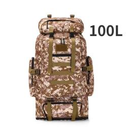 Sac &agrave; Dos Tactique 100L Camouflage D&eacute;sert L'Alli&eacute; Indispensable pour vos Exp&eacute;ditions Extr&ecirc;mes