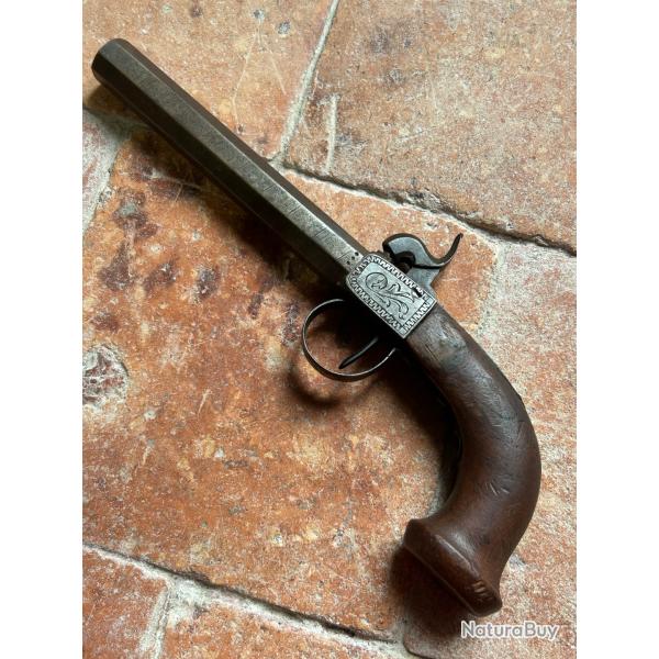 Pistolet de coffre canon damas