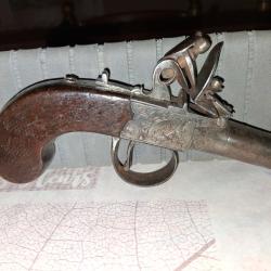 pistolet a silex a l écossaise 18ème