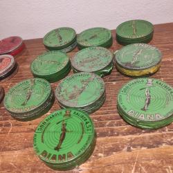 Lot de 10 boîtes plomb 4,5mm Diana  vintage