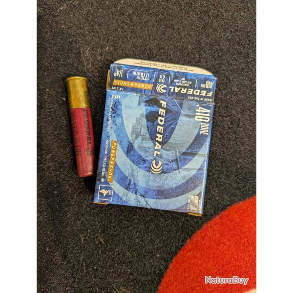 Cartouches Federal Power-Shok Rifled Slug - Par 1 / 7 g / 410