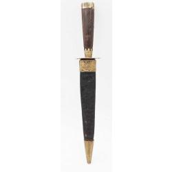 STYLET CORSE ARTISAN ROMIEU LAME TYPIQUE DOUBLE TRANCHANT XIX&egrave;, 26,5CM XIX eme