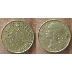 France 10 Centimes 1972 Piece Lagriffoul Franc