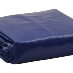 Bâche PVC bleu 1,5x2 m 650 g/m² résistante avec oeillets