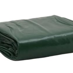 Bâche PVC vert 1,5x2 m 650 g/m² résistante avec oeillets