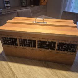 Boite de transport Pigeons 4 cases ( 8 pigeons )