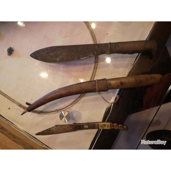 3 couteaux ethniques