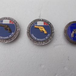 lot de 3 m&eacute;dailles  tir police,bon &eacute;tat