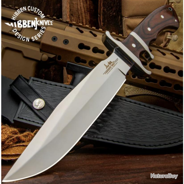 Couteau Hibben GH5111 - Sub-Hilt Fighter avec �tui en cuir