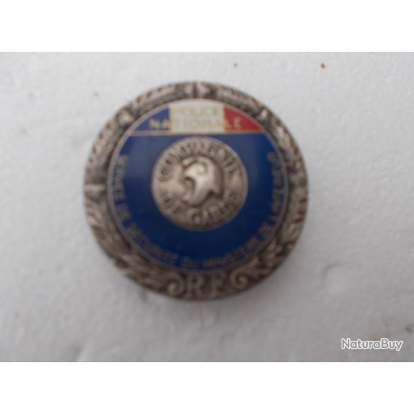 insigne police ministere de l'int�rieur, cie de garde ;bon �tat