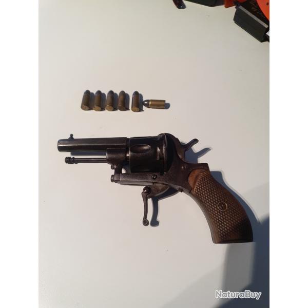 Trs beau petit type lefaucheux 7 mm parfait tat de fonctionnement sa et da avec ses munitions