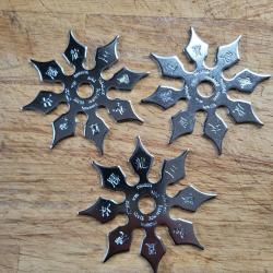 Etoiles de ninja shuriken lot de 3