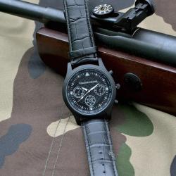 Montre homme Vuillemin alliage métal verre minéral noire