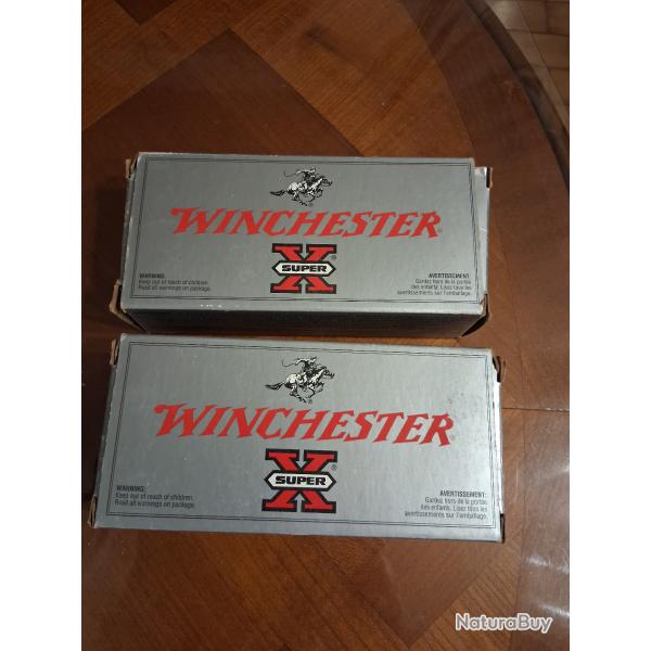 30 balles WINCHESTER 50 grains POINTED SOFT POINT en 222REM
