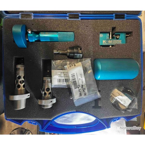 Outils KM tournage collet, plusieurs calibres dans leur malette