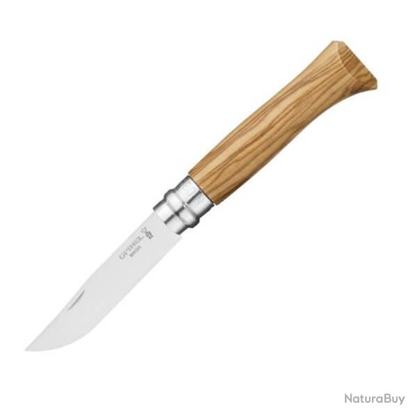 Couteau pliant Opinel 8VRI "bois classiques" manche 11cm olivier 994