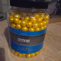500 Bille peinture jaune .68 pab 68 t4e umarex